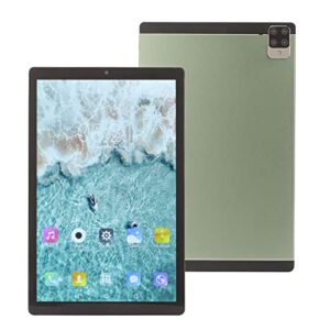 10.1 inch android 12 tablet, 4gb ram and 64gb rom 2560x1600 resolution, dual sim dual standby talkable tablet, 5800mah battery capacity, green