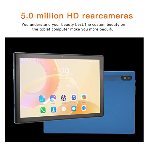 10 Inch Android 11 Tablet, Octa Core Dual SIM Dual Standby 4G Communication 5G WiFi, 6GB RAM and 256GB ROM, Dual 13MP and 5MP Camera, Blue