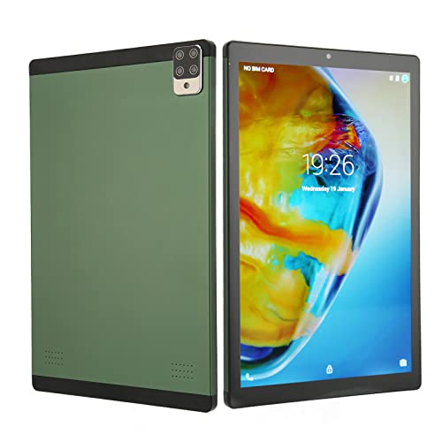 Acogedor 10 Inch IPS Display Android Tablet, Octa Core 4GB RAM and 64GB ROM, Dual SIM Dual Standby 3G Communication 5G WiFi, 5000mAh Battery Capacity, Green