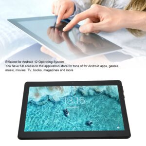 10.1 inch Android 12 Tablet, Dual SIM Dual Standby Talkable Tablet, 4GB RAM and 64GB ROM 2560x1600 Resolution, 5800mAh Battery Capacity, Gray