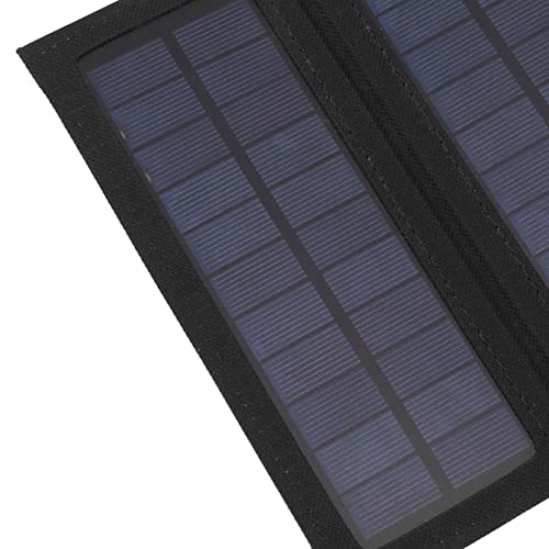 40W Folding Solar Panel, USB Interface 40W Portabel Solar Panel for Backpacking Traveling for Camping (Black)