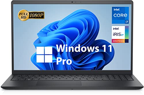 Dell 2023 Inspiron 15 3000 Business Laptop, 15.6'' FHD Display, 12th Gen Intel Core i7-1255U, Backlit Keyboard, Windows 11 Pro, 32GB DDR4 RAM, 1TB PCIe SSD, WiFi 6, SD Card Reader, Black