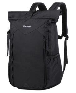 mouteenoo gym backpack with shoes compartment, sports backpack (black)