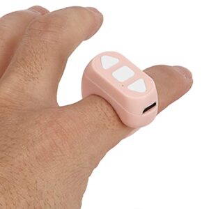 Page Turner, Cell Phone Remote ABS 3 Buttons Stable Signal for Watching Shot Video (Pink)
