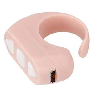 Page Turner, Cell Phone Remote ABS 3 Buttons Stable Signal for Watching Shot Video (Pink)