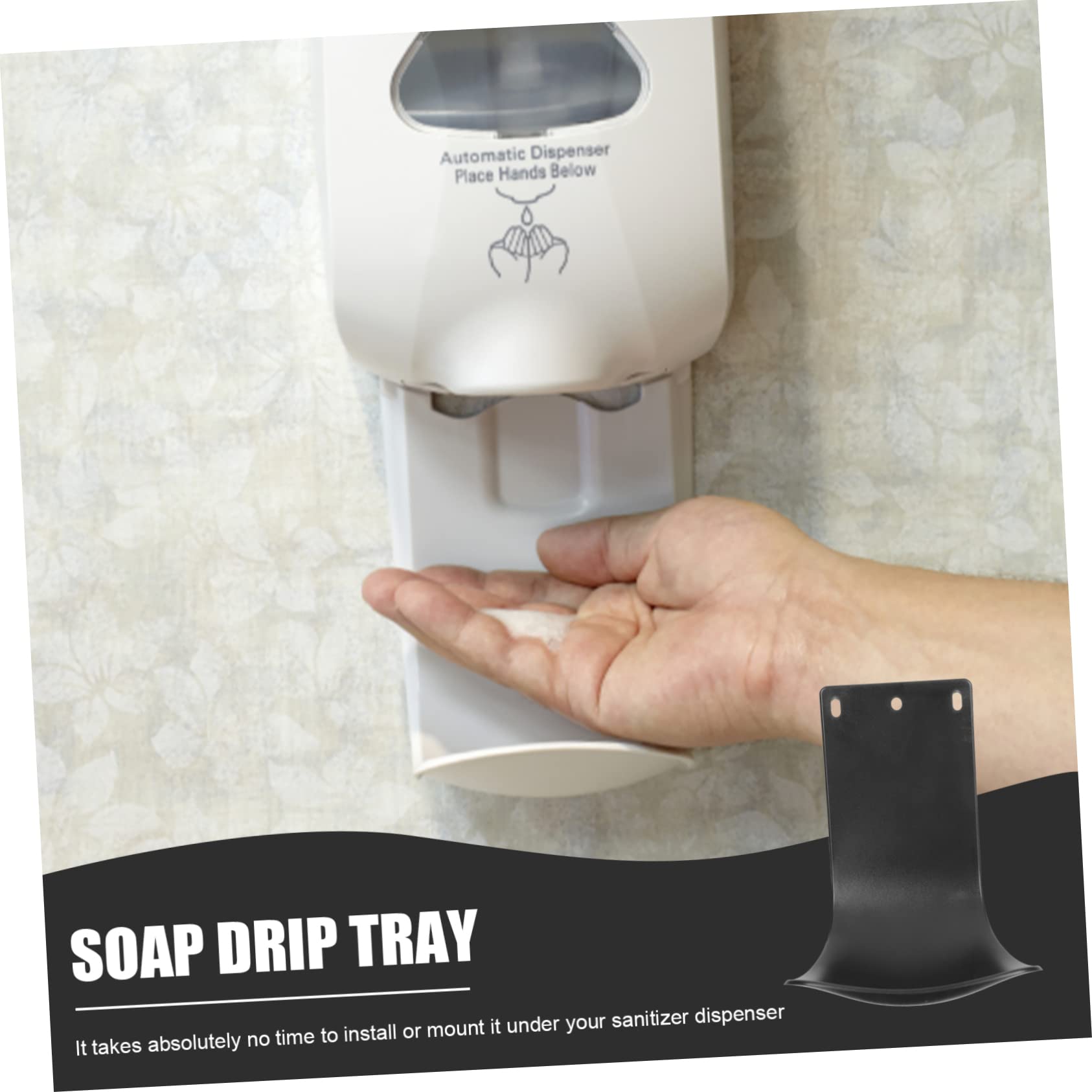 CIYODO Soap Dispenser Tray Laundry Drip Tray Soap Dispenser Drip Catcher Dispenser Catch Tray Soap Dispenser Bracket Machine Drip Pan Washer Stand Abs Plastic Water Tray