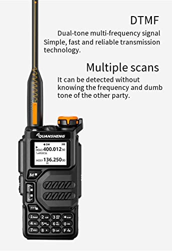 UV-K5 Dual Band Radio 5 Watt Output Portable Two-Way Radio with NOAA Weather Alert Walkie Talki FM (1pc)