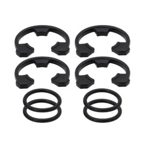 rurbrin (4+4pcs) 3/4" water softener clip and o-ring kit compatible with ge kenmore eco pure eco water softener, replace parts for 7116713 and 7170288