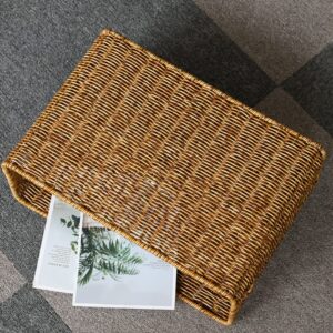 Yardwe Jewelry Tray Magazine Newspaper Basket Wicker Baskets for Narrow Woven Basket Trash Basket Sundries Basket Sundries Holder Girl Toilet Paper Holder Plastic Japanese-style Child