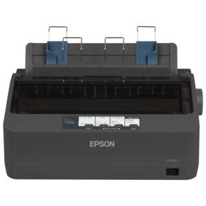 epson c11cc24001 lx-350 impact dot matrix wired iprinter, black, monochrome - parallel, serial and usb interfaces - narrow carriage9 pins, 80 column