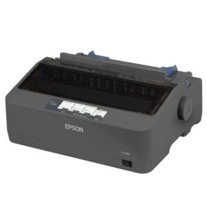 Epson C11CC24001 LX-350 Impact Dot Matrix Wired IPrinter, Black, Monochrome - Parallel, Serial and USB interfaces - Narrow Carriage9 Pins, 80 Column