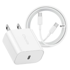 iPhone 15 Fast Charger,20W USB C Wall Charger with 60W USB C to C Charging Cable(6FT) for iPhone 15/15 Pro/15 Pro Max,2022 iPad Pro 11/12.9 inch,New iPad Air 5th/4th,iPad 10th Generation,iPad Mini 6