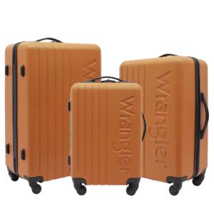 wrangler quest luggage set, maple autumn, 3 piece set (28"/24"/20")