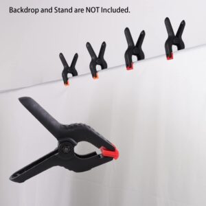 QYXINC 8 Pack 4.5"Heavy Duty Muslin Spring Clamps for Photography Studio, Backdrops Stand, Paper Photo Studio Backdrops