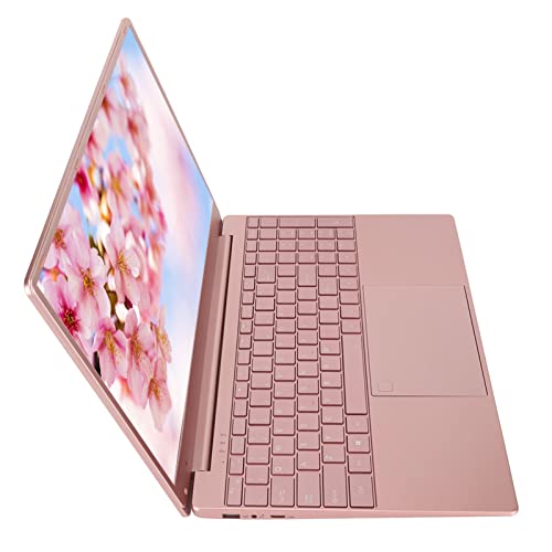 Acogedor 15.6in Ultra Slim Laptop Pink,Windows11,IPS 1920x1080 HD Screen,16GB RAM 256GB SSD,for Intel N5095,Backlit Keyboard, Fingerprint Unlock, Thin Portable Laptop Computer