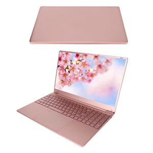 acogedor 15.6in ultra slim laptop pink,windows11,ips 1920x1080 hd screen,16gb ram 256gb ssd,for intel n5095,backlit keyboard, fingerprint unlock, thin portable laptop computer