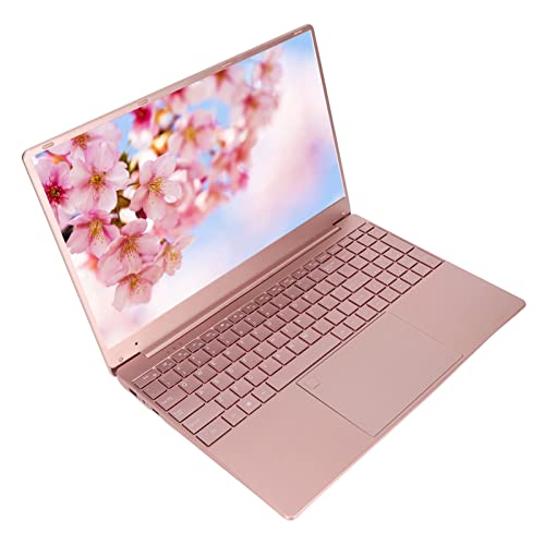 Acogedor 15.6in Ultra Slim Laptop Pink,Windows11,IPS 1920x1080 HD Screen,16GB RAM 256GB SSD,for Intel N5095,Backlit Keyboard, Fingerprint Unlock, Thin Portable Laptop Computer