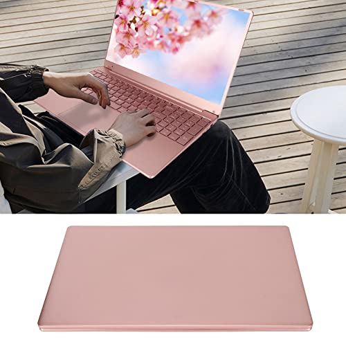 Acogedor 15.6in Ultra Slim Laptop Pink,Windows11,IPS 1920x1080 HD Screen,16GB RAM 256GB SSD,for Intel N5095,Backlit Keyboard, Fingerprint Unlock, Thin Portable Laptop Computer