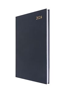 collins debden collins essential a4 diary 2024 daily planner - 2024 page a day diary, journal & 2024 planner - business, office, academic and personal use - a4 size (blue)