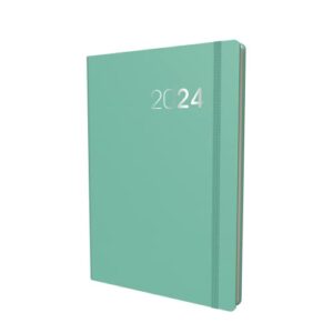 collins legacy 2024 diary a5 week to view diary - business planner and organiser - january to december 2024 diary - weekly - mint - cl53.61-24