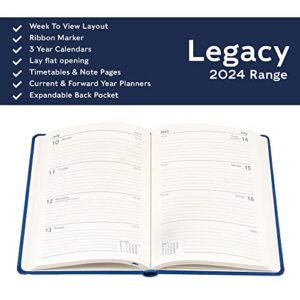 Collins Legacy 2024 Diary A5 Week To View Diary - Business Planner and Organiser - January to December 2024 Diary - Weekly - Mint - CL53.61-24