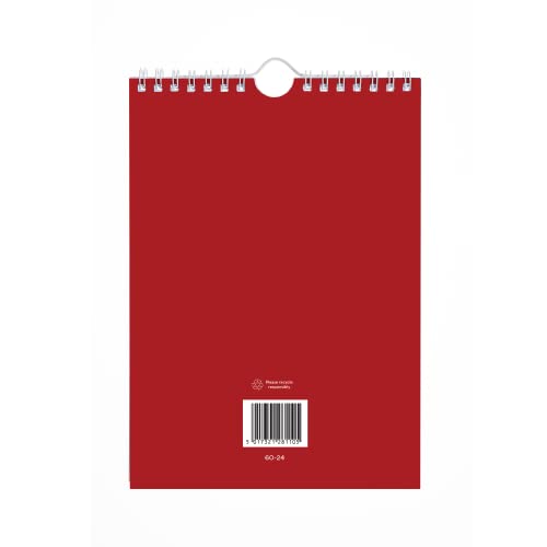 Collins Debden Collins Colplan 2024 Diary Weekly Spiral Planner Notebook - Business Planner and Organiser - January to December 2024 Diary - Weekly - - 60-24 Red