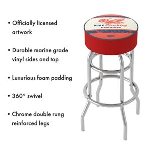 Trademark Gameroom Bar Stool - Pure Oil Vintage Stool with Foam Padded Seat - Swivel Chair for Game Room, Garage, or Home Bar