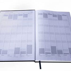 Collins Essential A4 Diary Week to View Planner 2024 - Eco Friendly, Recycled Paper, Fully Recyclable - Complete Planner 2024 Daily Weekly and Monthly - A4 Size (Black)