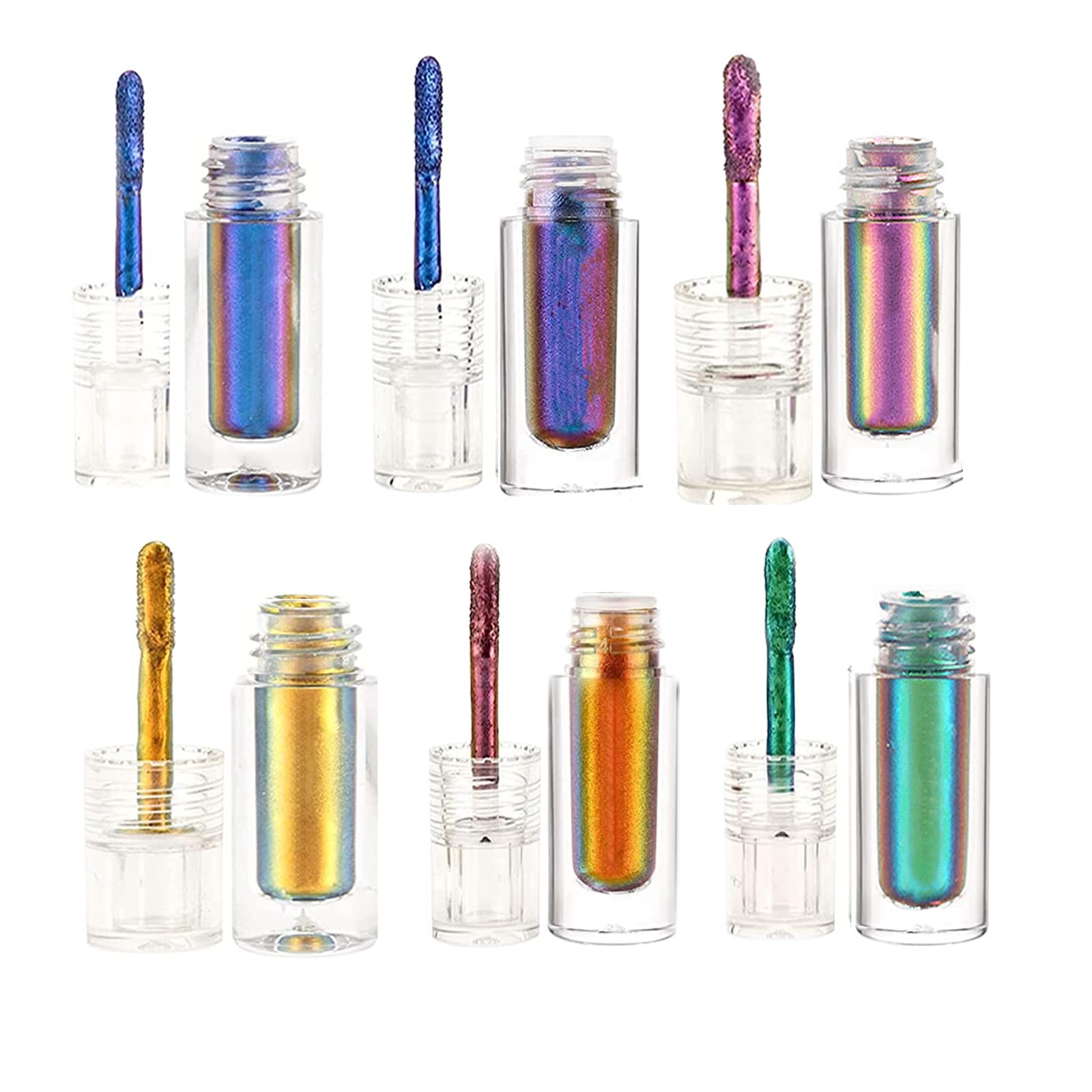 Chic-Chat Multi-Chrome Liquid Lipsticks, Multichrome Liquid Lipstick, Chic-Chat™Multi-Chrome Liquid Lipsticks, Chic-Chat™ Multi-Chrome Liquid Lipsticks Eyeshadow (Full Set-Including 01-06)