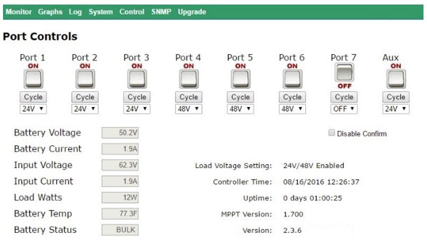 TPDIN-SC48-20 - 48V 20A MPPT Solar Controller w/ 7 Port GigE Passive PoE Switch/Remote Monitor, 24V/48V PoE, 35W/Port, 2.25A Aux Port, Manageable, Industrial Strength