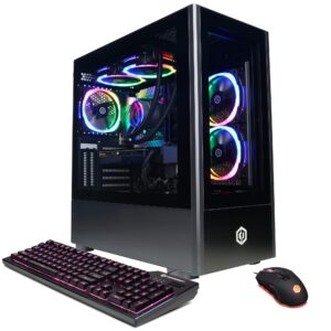 cyberpowerpc gamer xtreme vr gaming pc, intel i7-13700kf 3.4ghz, geforce rtx 4070 12gb, 32gb ddr5, 1tb nvme ssd, 2tb hdd, wi-fi ready & windows 11 home (gxivr8760a),black