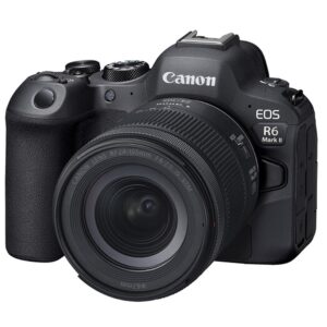 Canon EOS R6 Mark II Mirrorless Digital Camera with RF 24-105mm f/4-7.1 STM Lens + 75-300mm F/4-5.6 III Lens + 128GB Memory + Case + Tripod + Filters (41pc Bundle)