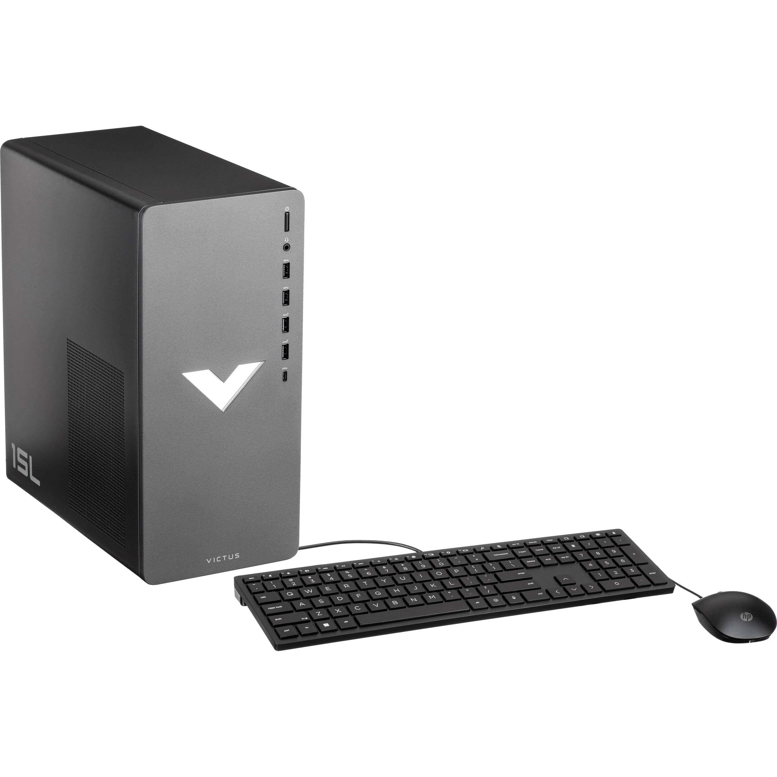 HP Victus 15L Gaming Desktop Computer - 12th Gen Intel Core i7-12700 12-Core up to 4.9 GHz Processor, 64GB DDR4 RAM, 8TB SSD, GeForce RTX 3050 8GB Graphics, Wi-Fi 6 + Bluetooth, Windows 11 Home