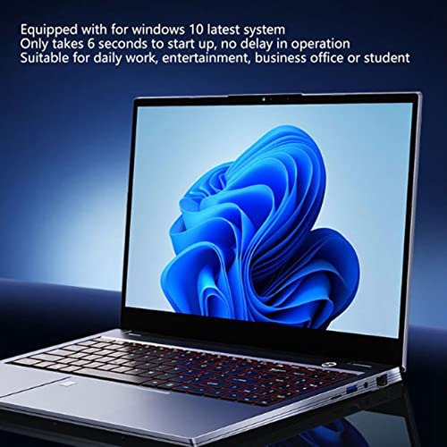 Acogedor 15.6in Slim Laptop, 1920x1080 FHD Screen, 8GB RAM 256GB SSD, Support Windows 10, for Intel I7 9th Gen CPU, with Webcam, Fingerprint Unlock, Thin Portable Laptop Computer