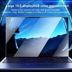 Acogedor 15.6in Slim Laptop, 1920x1080 FHD Screen, 8GB RAM 256GB SSD, Support Windows 10, for Intel I7 9th Gen CPU, with Webcam, Fingerprint Unlock, Thin Portable Laptop Computer