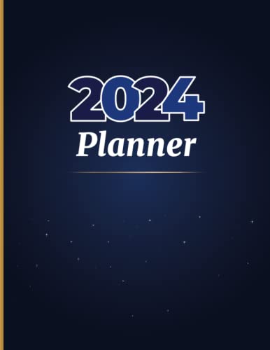 2024 Planner: Monthly Planner |12 Month Calendar Schedule Organizer |To-Do List & Habit Tracker | Federal Holidays, Notes Pages, and More | Large 8.5" x 11" | Classic Bleu Cover