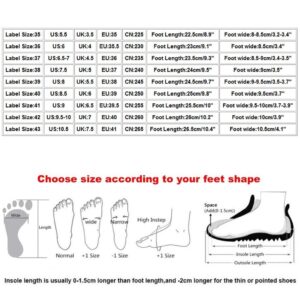 Shakumy Slip On Sneakers for Women,Women's Sneaker Mesh Round Toe Wedge Platform Shoes Breathable Casual Walking Sneakers