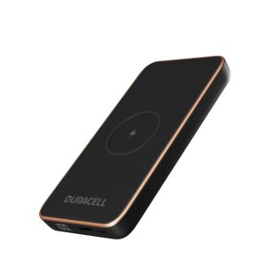 DURACELL Core 10 Portable Charger | Wireless 10,000mAh Power Bank | Portable Charger for iPhone, iPad, Android and More | Charge 3 Devices One Time- USB-C + USB-A + Wireless Charging