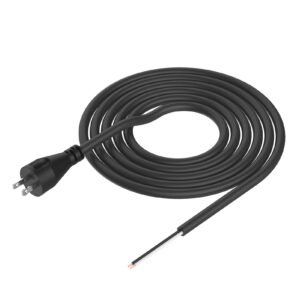 antoble 33007898 2 wire 16 gauge power cord replacement cord for dewalt dw704 dw705 dw708 dw718 dw849 dw360 dw384 dwp849x (10 ft)