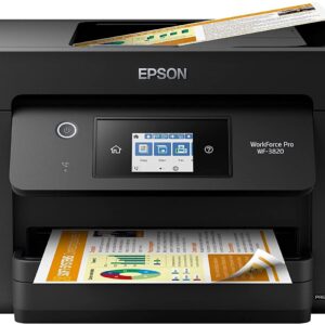 Epson Workforce Pro WF-3820 All-in-One Wireless Color Inkjet Printer for Office - Print Scan Copy Fax - 21 ppm, 8.5 x 14, 4800 x 2400 dpi, 35-Sheet ADF, Auto 2-Sided Printing, Ethernet, WiFi, USB