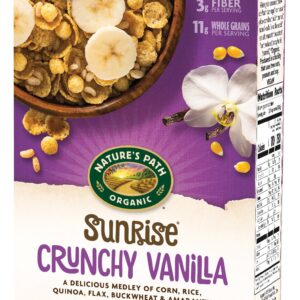 Nature's Path Organic Gluten-Free Cereal, Crunchy Vanilla Sunrise, 10.6 Ounce Box (Pack of 2)