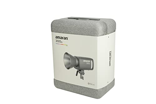 Aputure Amaran 300c RGB COB Video Light Bowen Mount 2,500K to 7,500K CCT with G/M Adjustment 26,580 lux @ 1m with Hyper Reflector Support APP Control