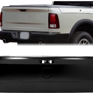HECASA Rear Tailgate Shell Compatible with 2010-2022 Dodge Ram 1500 2500 3500 Replacement for CH1900129 Truck Tail Gate Primered Steel Black