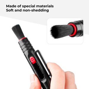 K&F Concept Lens Cleaning Pen with Soft Brush, Double-Sided Carbon Head for Camera Lens, Optical Lens, Glasses, Cosmos/Valve Index /PS4 PS5 VR Headset, Drone Dust and Fingerprint Cleaning