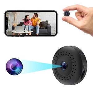 lcyatce wireless camera mini hidden wifi spy camera portable small nanny cam with night vision and motion detection hd 1080p cam surveillance cameras for home security indoor/outdoor