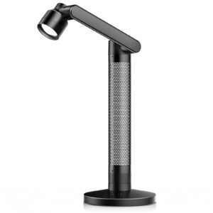 lytmi 3-in-1 led desk/task/reading light for office, cri95 eye-caring architect desk lamp, 360°rotatable swing arms, dimmable table lamp with atmosphere lighting for computer monitor desktop bedside