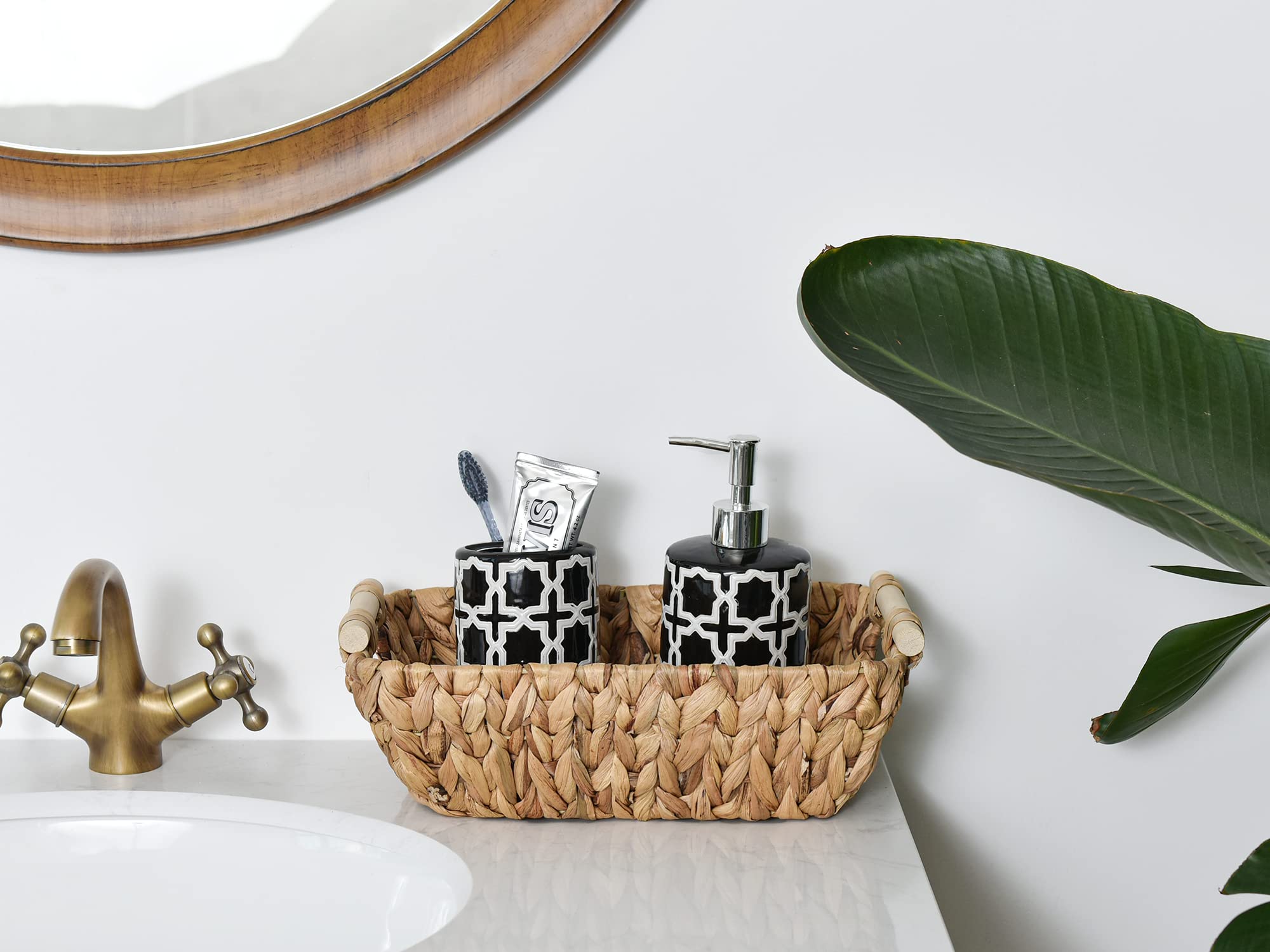 StorageWorks Water Hyacinth Storage Baskets