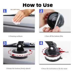 Geupday Car Phone Holder, Suction Cup Mobile Phone Bracket, New Robot Arm Large Truck Car Bracket, 360 Rotated Degree Super Stable Suction, 2023 New Upgraded Sucker Car Phone Holder Mount Stand