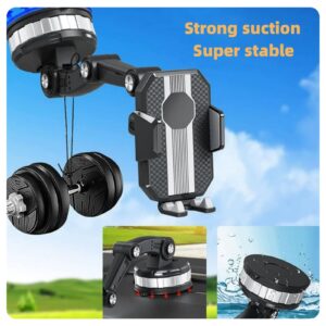 Geupday Car Phone Holder, Suction Cup Mobile Phone Bracket, New Robot Arm Large Truck Car Bracket, 360 Rotated Degree Super Stable Suction, 2023 New Upgraded Sucker Car Phone Holder Mount Stand