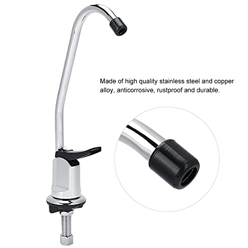 OKJHFD Kitchen Sink Faucet,G1/4in Universal Kitchen Press Type Copper Alloy Gooseneck Sink Faucet Tap for Household Laundry bar Kitchen Sinks